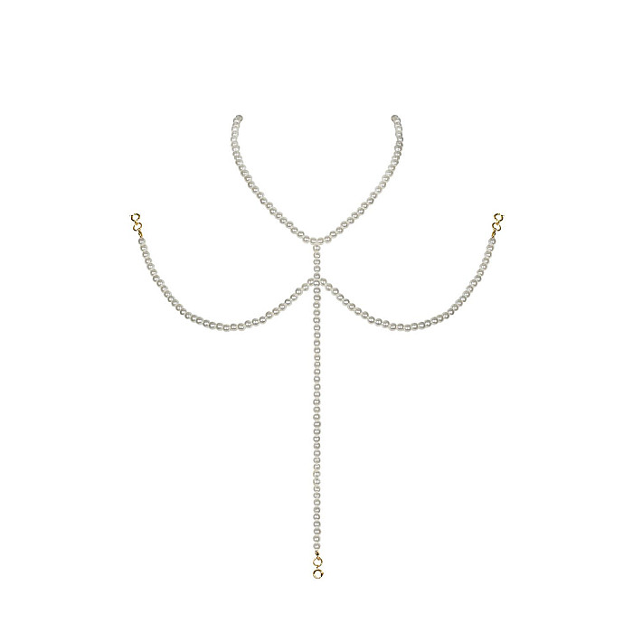 Ожерелье под жемчуг на декольте Obsessive A757 necklace pearl