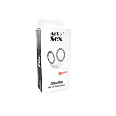 Сексуальна прикраса на пеніс та мошонку Art of Sex - Jerome, Срібло