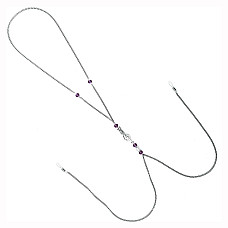 Прикраса для сосків Art of Sex - Nipple Clamps Arrow, колір фіолетовий