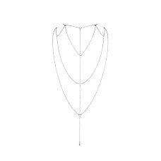 Ланцюжок для спини Bijoux Indiscrets Magnifique Back and Cleavage Chain - Silver, прикраса для тіла