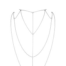 Ланцюжок для спини Bijoux Indiscrets Magnifique Back and Cleavage Chain - Silver, прикраса для тіла