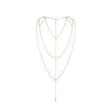 Ланцюжок для спини Bijoux Indiscrets Magnifique Back and Cleavage Chain - Gold, прикраса для тіла