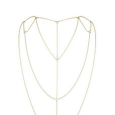 Ланцюжок для спини Bijoux Indiscrets Magnifique Back and Cleavage Chain - Gold, прикраса для тіла