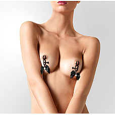 Затискач для сосків Art of Sex - Nipple clamps Black Bow