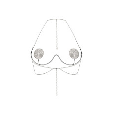 Прикраса на груди Obsessive Kisselie jewelry bra