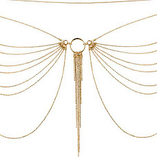 Ланцюжок на трусики або ліф Bijoux Indiscrets MAGNIFIQUE Waist Chain - Gold, прикраса на тіло