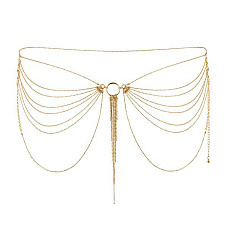 Ланцюжок на трусики або ліф Bijoux Indiscrets MAGNIFIQUE Waist Chain - Gold, прикраса на тіло