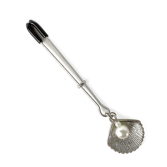 Зажим для клитора Art of Sex - Clit Clamp Silver Pearl