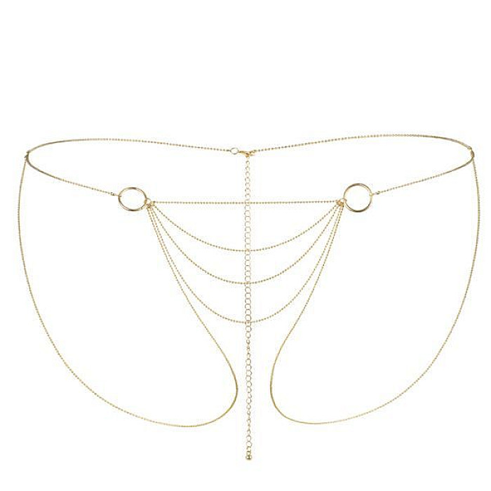 Цепочка-трусики Bijoux Indiscrets Magnifique Bikini Chain – Gold, украшение для тела
