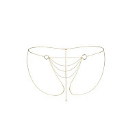 Цепочка-трусики Bijoux Indiscrets Magnifique Bikini Chain – Gold, украшение для тела