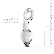 Скляний стимулятор простати Gildo Glass Prostate Plug No. 13