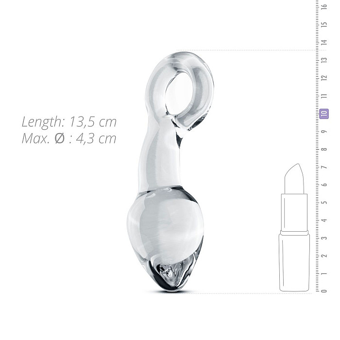Скляний стимулятор простати Gildo Glass Prostate Plug No. 13