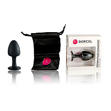 Анальная пробка Dorcel Geisha Plug Diamond L с шариком внутри, создает вибрации, макс. диаметр 4 см