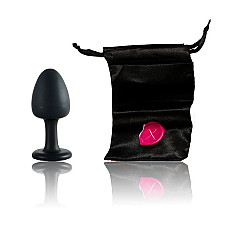 Анальная пробка Dorcel Geisha Plug Diamond L с шариком внутри, создает вибрации, макс. диаметр 4 см