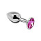 Металева анальна пробка з кристалом Alive Mini Metal Butt Plug Pink M
