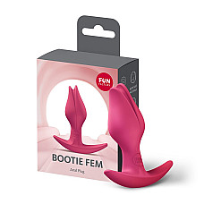 Анальна пробка Fun Factory BOOTIE FEM Raspberry, у вигляді бутона, діаметр 2,9 см, тонкий обмежувач