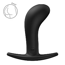 Анальна пробка Fun Factory BOOTIE L Black, діаметр 3,8 см, тонкий обмежувач