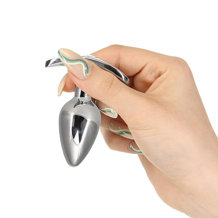Анальная пробка Pillow Talk Sneaky Luxurious Stainless Steel Anal Plug с кристаллом Swarovski