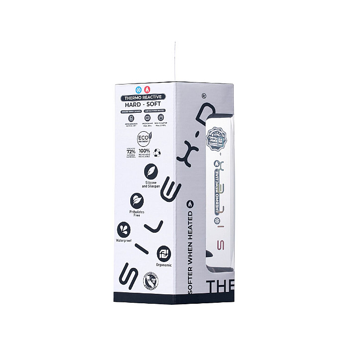 Анальная пробка SilexD Model 2, size M, черная, двухслойная, с эффектом памяти, диаметр 4 см