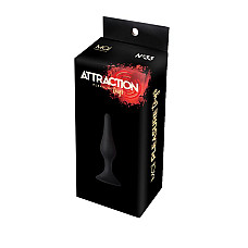 Анальная пробка на присоске MAI Attraction Toys №33 Black, длина 11,5cм, диаметр 3см