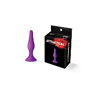 Анальна пробка на присосці MAI Attraction Toys №32 Purple, довжина 10,5 см, діаметр 2,5 см