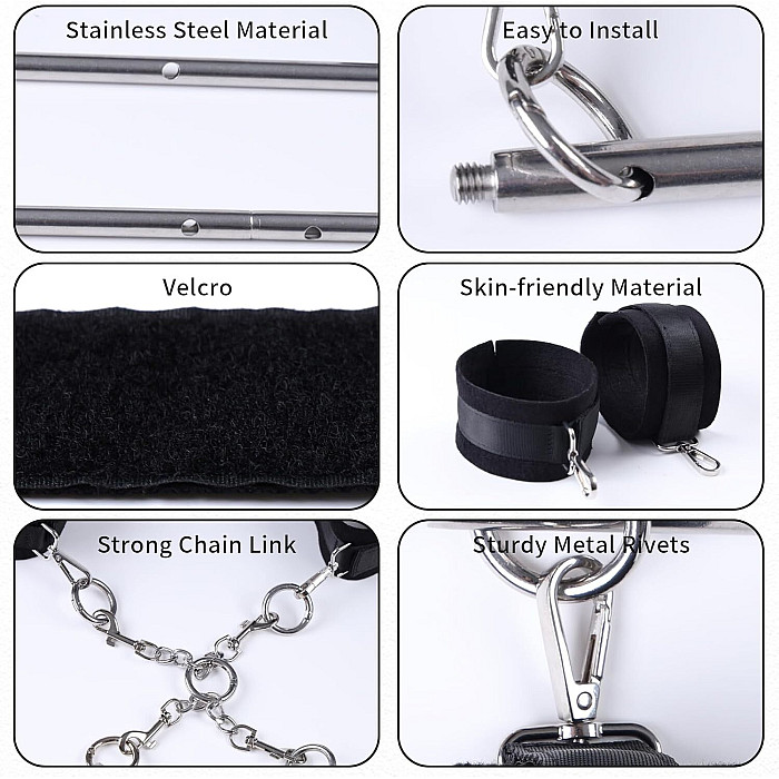 БДСМ-набор LOCKINK YEAHWOW Door Swing & Leg Spreader Bondage set