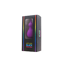 Анальна пробка Adrien Lastic Amuse Medium Purple (M) з двома переходами, макс. діаметр 3,6 см