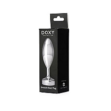 Металлическая анальная пробка DOXY Butt Plug SMOOTH, гладкая, диаметр 3,3 см