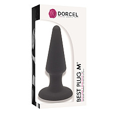 Анальна пробка Dorcel Best Plug M м'який soft-touch силікон, макс. діаметр 4,1 см