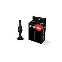 Анальная пробка на присоске MAI Attraction Toys №32 Black, длина 10,5см, диаметр 2,5см