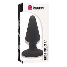 Анальна пробка Dorcel Best Plug L м'який soft-touch силікон, макс. діаметр 5,1 см