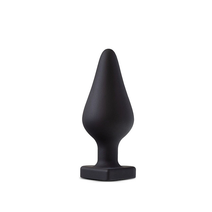 Анальная пробка Blush Temptasia – Fuck Me Anal Plug – Black, основание в виде сердечка