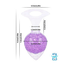 Анальна пробка Liebe Seele Heart-shaped Crystal Anal Plug - Purple Small