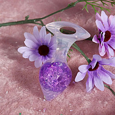 Анальна пробка Liebe Seele Heart-shaped Crystal Anal Plug - Purple Small