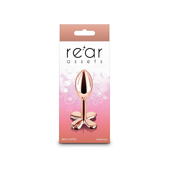 Анальная пробка NS Novelties Rear Assets - Clover - Rose Gold