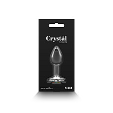 Стеклянная анальная пробка NS Novelties Crystal - Desires - Rainbow Gem - Small