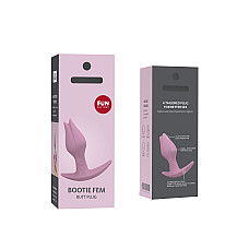 Анальная пробка Fun Factory BOOTIE FEM, фиолетовая, в виде бутона, диаметр 2,9 см, тонкий ограничитель