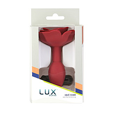 Силиконовая анальная пробка Lux Active с розой - Red Rose Silicone Anal Plug