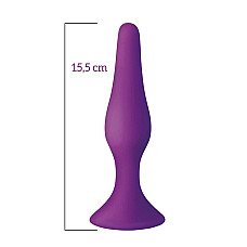 Анальная пробка на присоске MAI Attraction Toys №35 Purple, длина 15,5см, диаметр 3,8см