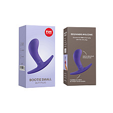 Анальна пробка Fun Factory BOOTIE, S, фіолетова, діаметр 2,8 см, тонкий обмежувач