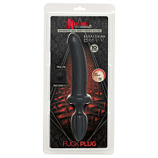 Анальний плаг з ділдо Doc Johnson Kink - Dual Density SECONDSKYN Fuck Plug - Black
