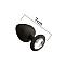 Анальная пробка с кристаллом MAI Attraction Toys №47 Black, длина 7см, диаметр 2,8см