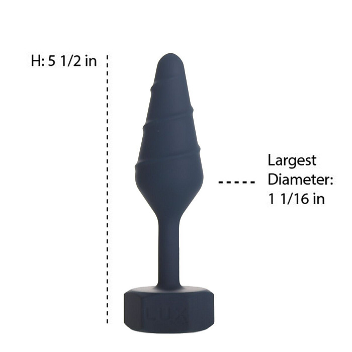 Анальная пробка Lux Active Twist Plug Small Blue