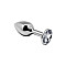 Металева анальна пробка з кристалом Alive Mini Metal Butt Plug White S