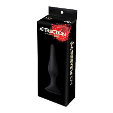 Анальная пробка на присоске MAI Attraction Toys №35 Black, длина 15,5см, диаметр 3,8см