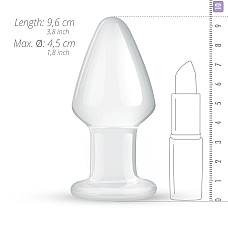 Скляна анальна пробка Gildo Glass Buttplug No. 25