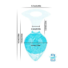 Анальна пробка Liebe Seele Heart-shaped Crystal Anal Plug - Blue Small