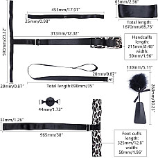 БДСМ-набор LOCKINK YEAHWOW Armbinder Restraint Set Black