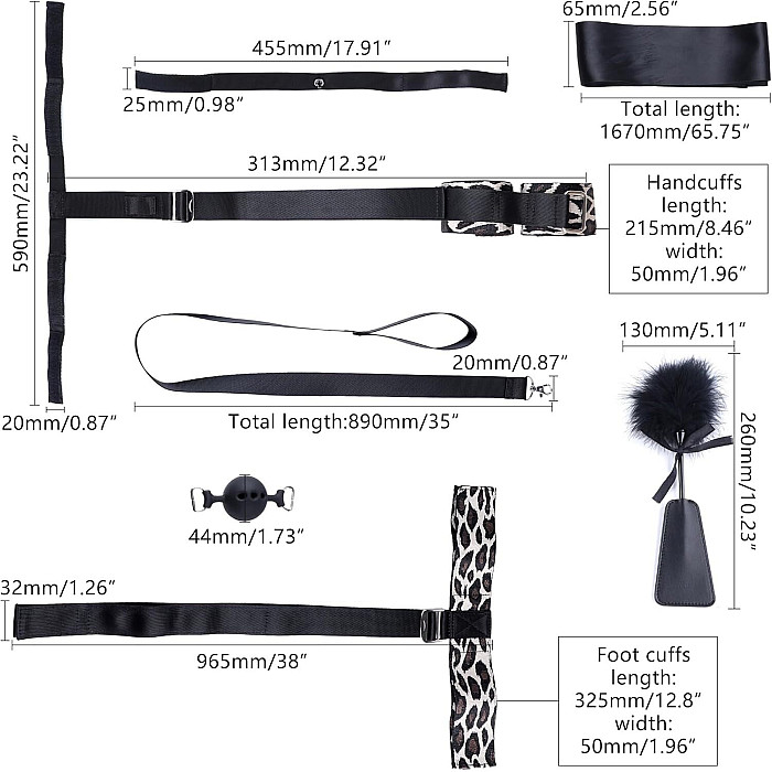 БДСМ-набор LOCKINK YEAHWOW Armbinder Restraint Set Black