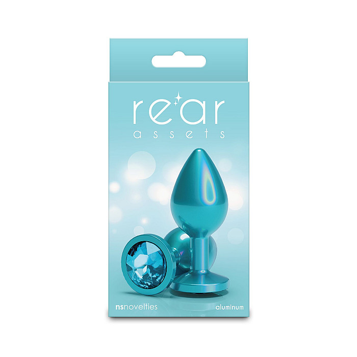 Анальная пробка NS Novelties Rear Assets - Iridescent Teal - Medium - Teal